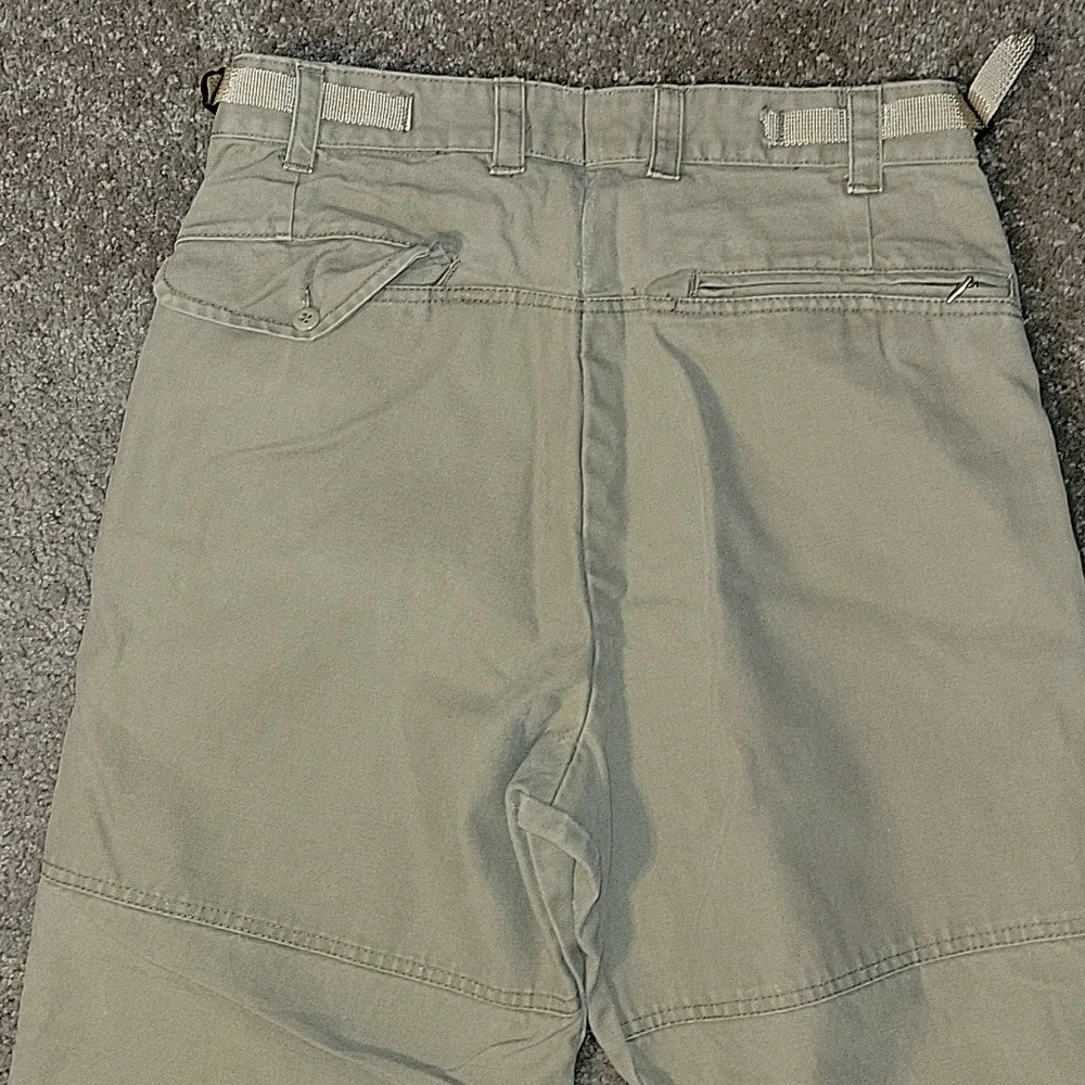 COLOMBIA OUTDOOR JEANS ZIPPER BOTTOMS ADJUSTABLE WAIST DOUBLE KNEE STYLE 34